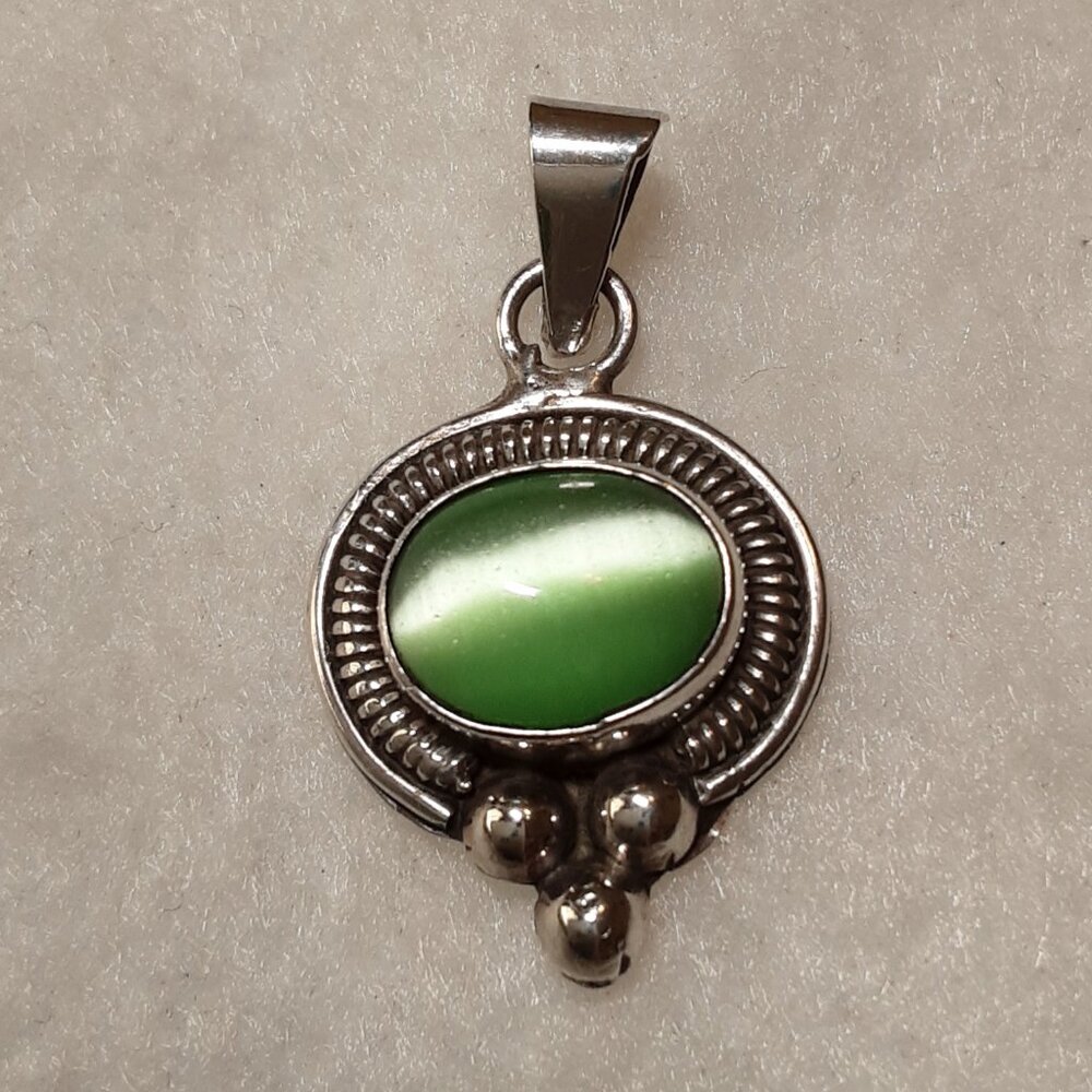 Sterling Silver Necklace Pendant Vintage Mexican Jewelry